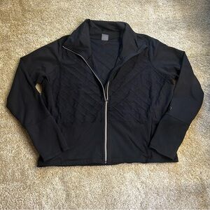 CALIA by Carrie Underwood Black Quilted Workout Jacket Black XL